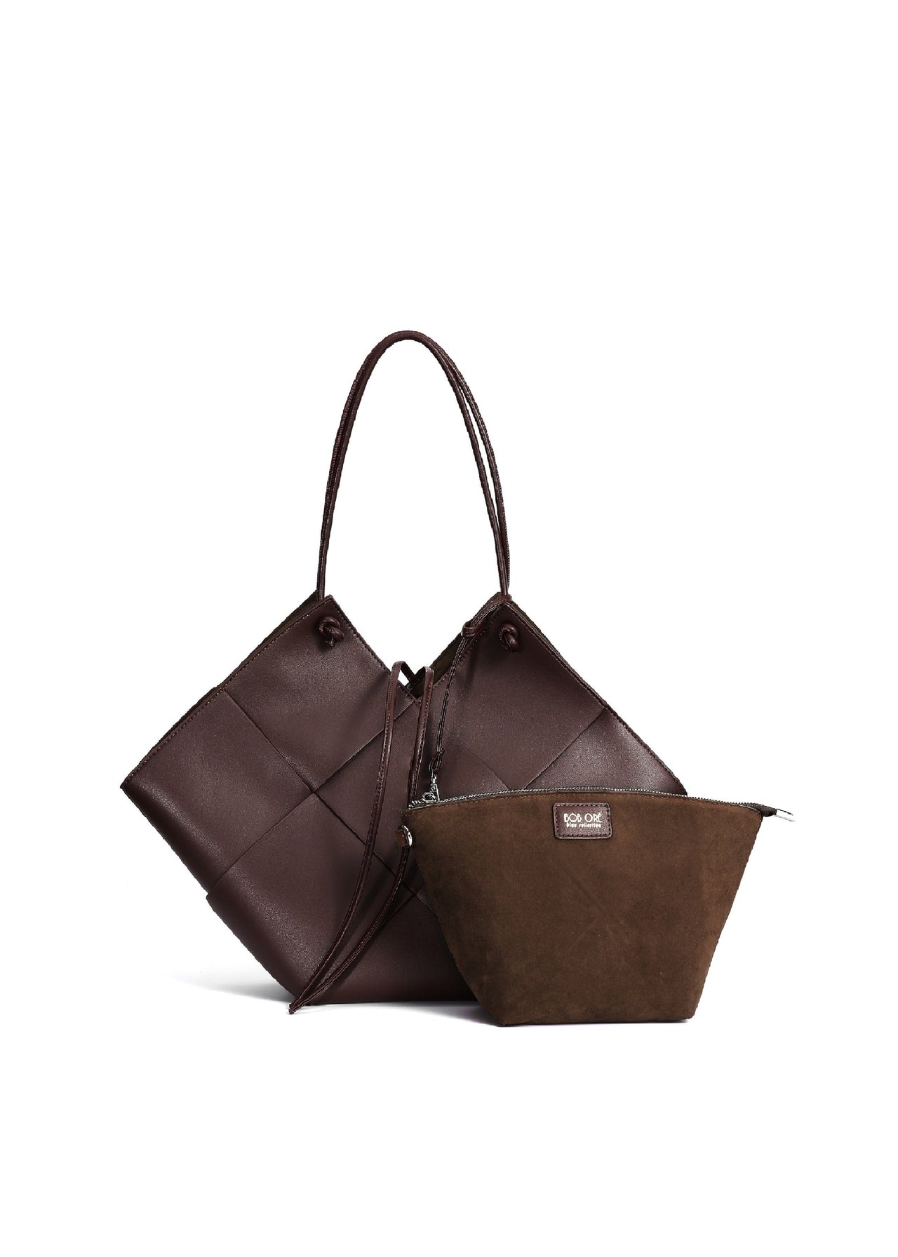 Taylor Contexture Leather Bag - Chocolate by Bob Oré